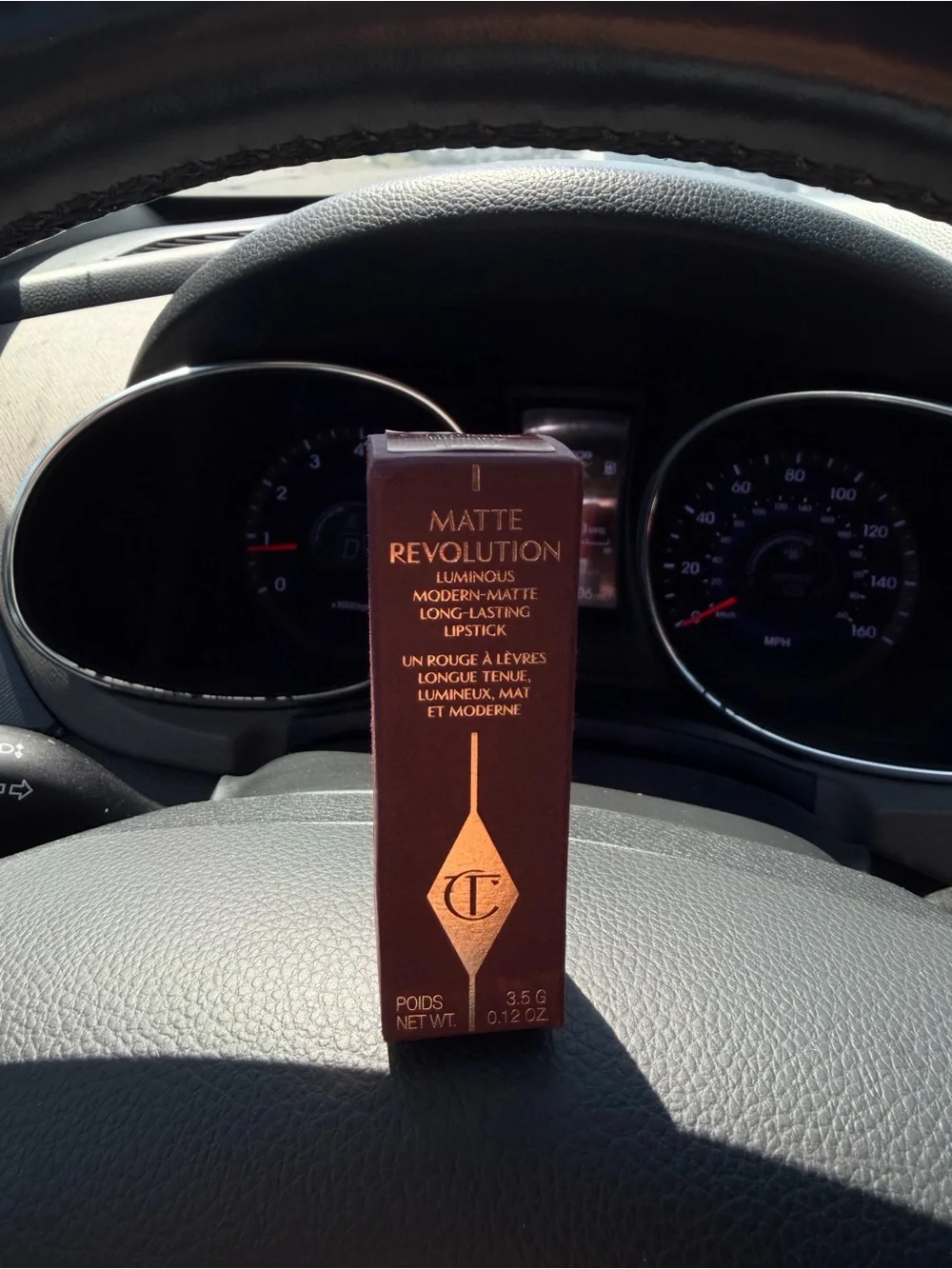 Charlotte Tilbury Matte Lipstick Box — Deep Berry Red